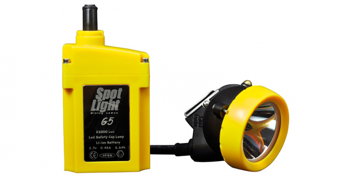 지하 사용을 위한 고강도 20000Lux LED 광부용 손전등 4