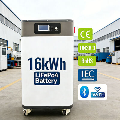 16KWh LiFePO4 Split Grade a 배터리 NK006 51.2V 314Ah 10KW 인버터 태양광 에너지 스마트 BMS와 함께 가정 에너지 저장