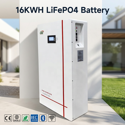 BG02 10kWh 51.2V LiFePO4 태양전지 저장장치 ∙ 스마트 BMS 시스템 ∙ 울트라롱 사이클 벽에 장착된 가정용 에너지 저장장치