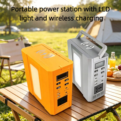 소매 미니 300W 태양 발전기 LiFePO4 휴대용 발전소 야외 캠핑 하이킹용 빠른 충전 백업 전력