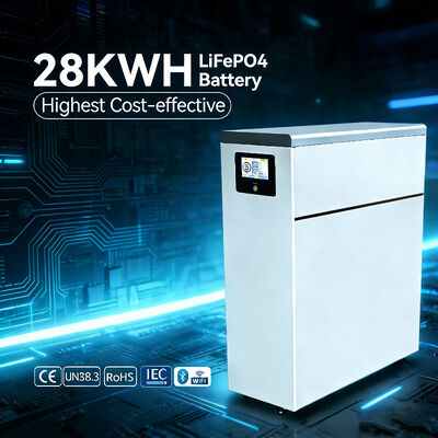 NK008 28 kwh 태양 전력 51.2v 48v Lifepo4 배터리 팩 내장 BMS 및 LCD 모니터와 가정용 에너지 시스템